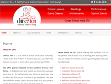 Tablet Screenshot of danceten.net